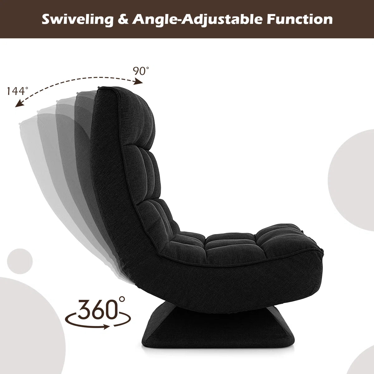Volvor Reclining Ergonomic Swiveling Floor Game Chair