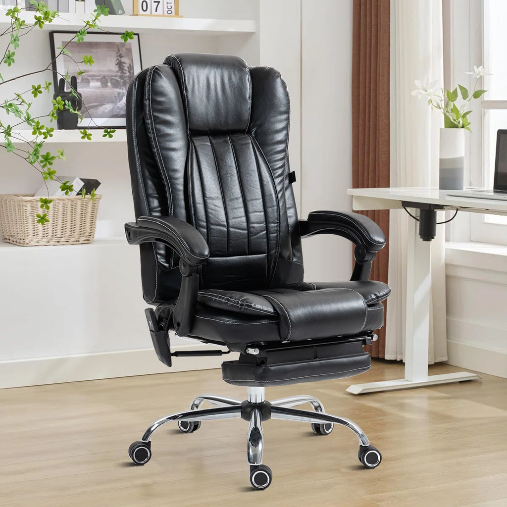 Volvor Modern Classic Swivel PU Upholstered Massage Gaming Chair Office Chair with Wheels