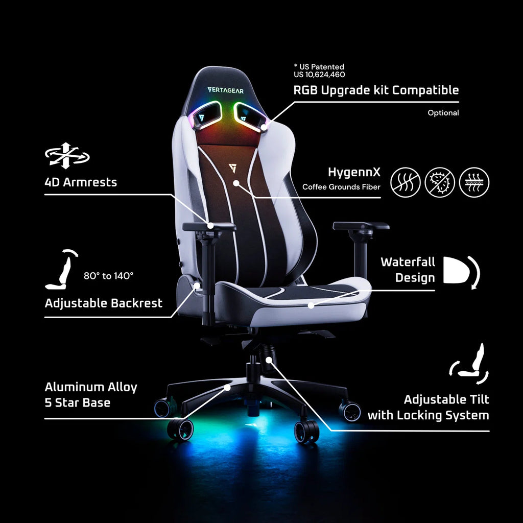Adjustable Reclining Ergonomic Faux Leather Swiveling PC & Racing Game Chair
