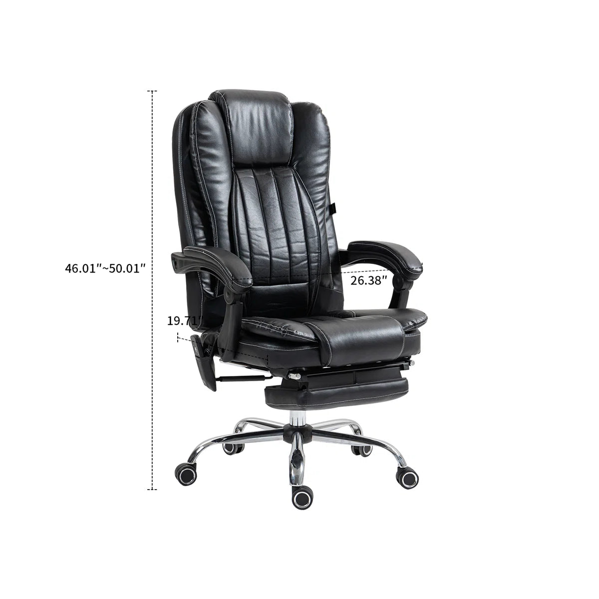 Volvor Modern Classic Swivel PU Upholstered Massage Gaming Chair Office Chair with Wheels