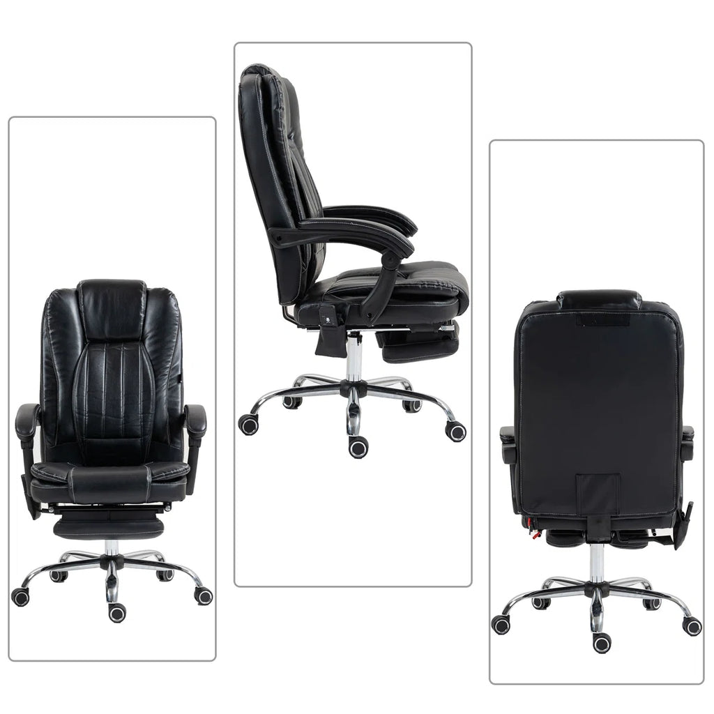 Volvor Modern Classic Swivel PU Upholstered Massage Gaming Chair Office Chair with Wheels