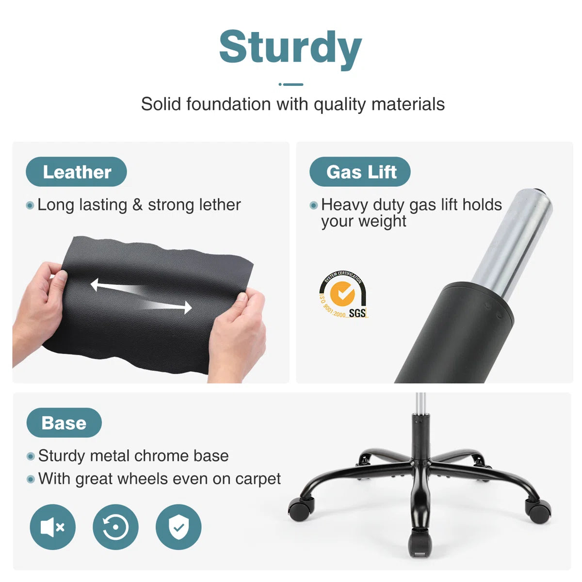 Denesha Adjustable Reclining Ergonomic Faux Leather Swiveling PC & Racing Game Chair